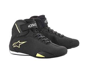 Alpinestars Men's Sektor Mid Calf Boot, Black Yellow, 8 UK