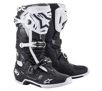 Alpinestars Men's Tech 10 Motorcycle Boot, Black White, 9 UK