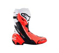 Alpinestars Men X Motorcycle Boot, Black, White, red, Fluorescent Yellow, 10 UK