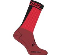 Alpinestars Merino 24 Bicycle Socks, black-red, size M for Men
