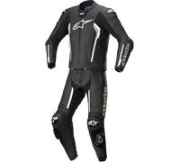 Alpinestars Missile V2 Two Piece Motorcycle Leather Suit, black-white, size 52 for Men