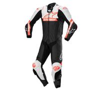 Alpinestars Missile V2 Ward perforated One Piece Motorcycle Leather Suit, black-white-red, size 50
