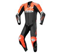 Alpinestars Missile V2 Ward 1 Piece Leather Suit - Black/Flo Red/White (1321)