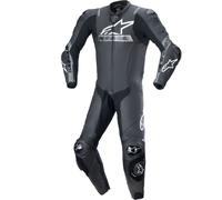 Alpinestars Missile V2 Ward One Piece Leather Suit - Black / Metallic Grey