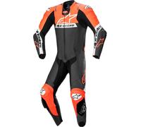 Alpinestars Missile V2 Ward perforated One Piece Motorcycle Leather Suit, black/neon red, size 56