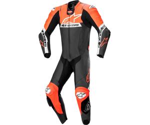 Alpinestars Missile V2 Ward perforated One Piece Motorcycle Leather Suit, black-red, size 58 for Men