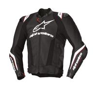 Alpinestars Missile V3 Ignition Moto Motorcycle Leather Jacket Black / White