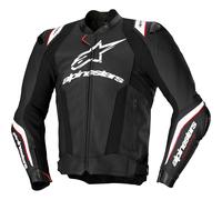 Alpinestars Missile Ignition V3 perforated Motorcycle Leather Jacket, black/white, size 56