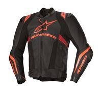 Alpinestars Missile V3 Ignition Moto Leather Jacket Black / Fluo Red / Dark Red