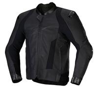 Alpinestars Missile V3 Leather Motorbike Motorcycle Jacket Black Black