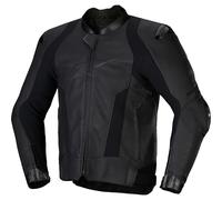 Alpinestars Missile V3 Motorcycle Leather Jacket, black, size 58 for Men