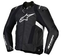 Alpinestars Missile V3 Leather Motorbike Motorcycle Jacket Black White
