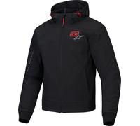 Alpinestars MM93 Radium Tech Motorcycle Zip Hoodie, black-red, size 4XL for Men