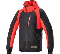 Alpinestars MO.ST.EQ Hybrid Motorcycle Textile Jacket, black-red, size 2XL for Men