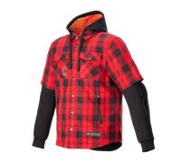 Alpinestars MO.ST.EQ Tartan Shirt Flame Red Black