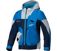 Alpinestars Mogress Air Motorcycle Motorbike Textile Jacket - Blue / Almond