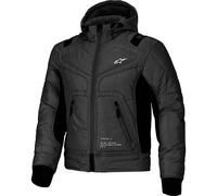 Alpinestars Mohobbs Waterproof Textile Motorcycle Jacket - Black / Orange Fluo