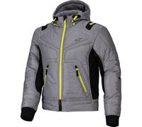 Alpinestars Mohobbs Waterproof Textile Motorcycle Jacket - Grey / Lime