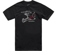 Alpinestars Moto Motocross Off-Road MX Helmet CSF T-Shirt Black