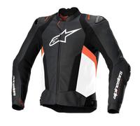 Alpinestars Motocycle Motorbike Missile V3 Airflow Leather Jacket Black White Re