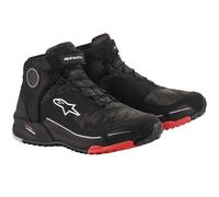 Alpinestars Motorbike Motorcycle CR-X Drystar Riding Shoes Black Camo Red