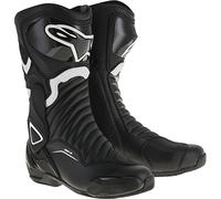 Alpinestars SMX-6 v2 CE Sports Racing Motorcycle Motorbike Boots Black White
