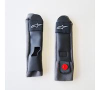 Alpinestars Motorcycle Helmet Spares - Supertech S-R10 Chin Strap Covers - Black