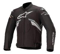 Alpinestars Motorcycle Jacket with Protectors Motorcycle Jacket T-GP Plus R V3 Textile Jacket Black/Dark Grey/White L Men Athletes All Year Round