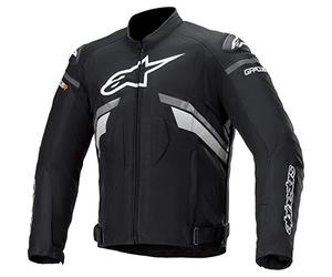 Alpinestars Motorcycle Jacket with Protectors Motorcycle Jacket T-GP Plus R V3 Textile Jacket Black/Dark Grey/White XXL, Men, Sportsmen, All Year Round
