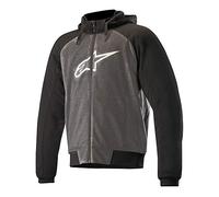 Alpinestars Motorcycle jackets Chrome Sport Hoodie Melange Gray Black, Black/Gray, 4XL