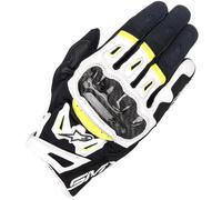 Alpinestars Motorcycle Gloves SMX-2 Air Carbon V2 Short - White/Black L Men,Women