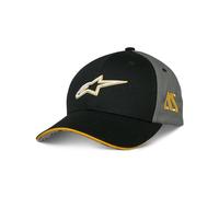 Alpinestars Multicomp Men's Baseball Cap Snapback Adjustable with Visor Sports Cap Black/Grey One Size, Black/Light Grey, One Size