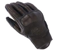 Alpinestars Mustang V3 Short Heritage Leather Motorcycle Gloves Dark Brown Black