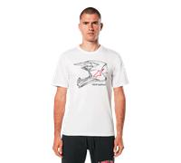 Alpinestars MX Helmet CSF Tee Men's T-Shirt, White, L