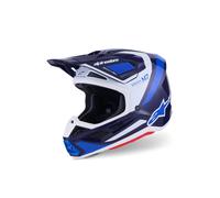 ALPINESTARS(MX) HELMET SM7 RISE BLUE/WHITE L 8301526-7249-L