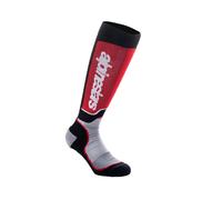 Alpinestars MX Plus Socks - Black/Gray/Red - UK 11-14 (L)