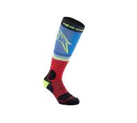 Alpinestars MX Pro Socks - Black/Red/Light Blue - UK 3-7 (S)