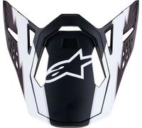 ALPINESTARS(MX) VISOR SM10 AMPR BLACK/WHT 8980623-1121-OS