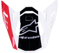 ALPINESTARS(MX) VISOR SM10 UNIT RD/WT 8981623-3182-OS