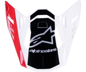 ALPINESTARS(MX) VISOR SM10 UNIT RD/WT 8981623-3182-OS