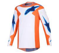Alpinestars Fluid Grid Motocross Jersey, blue-orange, size XL for Men