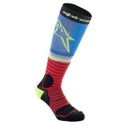 Alpinestars (MX26) Socks - MX Pro (Black/Red/Light Blue)