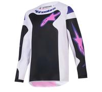 Alpinestars (MX26) Youth MX Jersey - Fluid GRID - Black/Light Grey/Purple