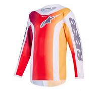 Alpinestars Fluid Portl Youth Motocross Jersey, grey-red, size L