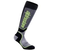 Alpinestars (MX26) Youth Socks - MX Plus (Black/Grey/Yellow Fluo)