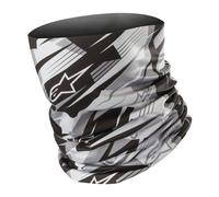 Alpinestars Neck Tube - Blurred Red/White/Black or Grey/White/Black - Grey/White/Black