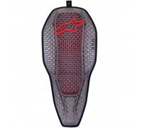 Alpinestars Nucleon Flex Pro Motorcycle Back Protector - Transparent Smoke / Red