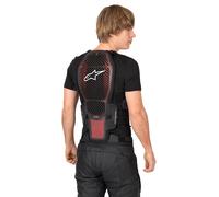 Alpinestars Nucleon KR-1 Cell Back Protector, black-red, size S for Men