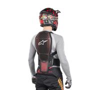 Alpinestars Nucleon KR-1 Cell Back Protector, black-red, size L for Men