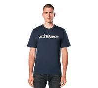 Alpinestars Men's Original Logo Tee Maglietta A Maniche Corte Con Girocollo T-Shirt, Navy Blue/White/Grey, XL